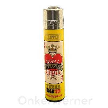Texas Hold Em Royal Flush Clipper Feuerzeug